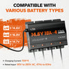 4 bank marine battery charger for lithium and agm