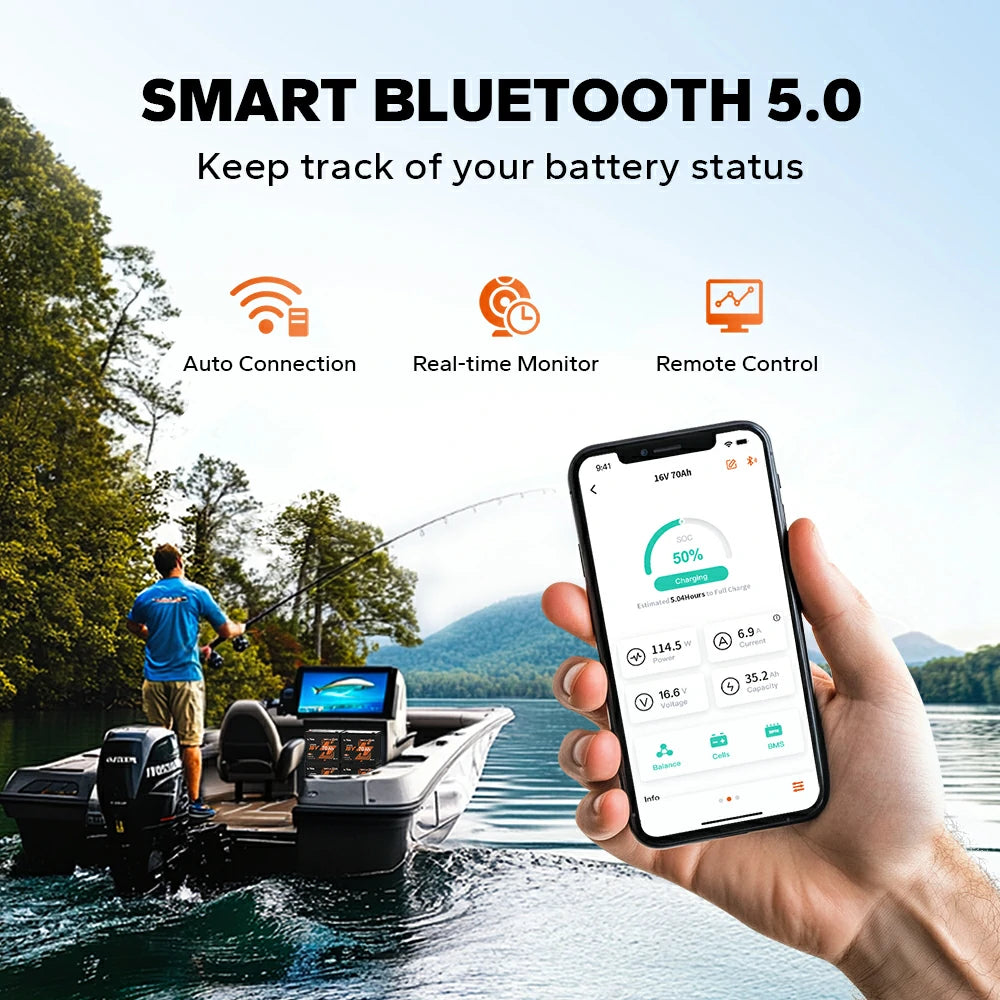 lithium deep cycle marine battery for fish finder