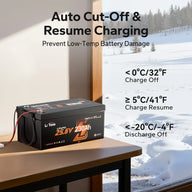 litime 24v 230ah self heating battery with low-temp protection
