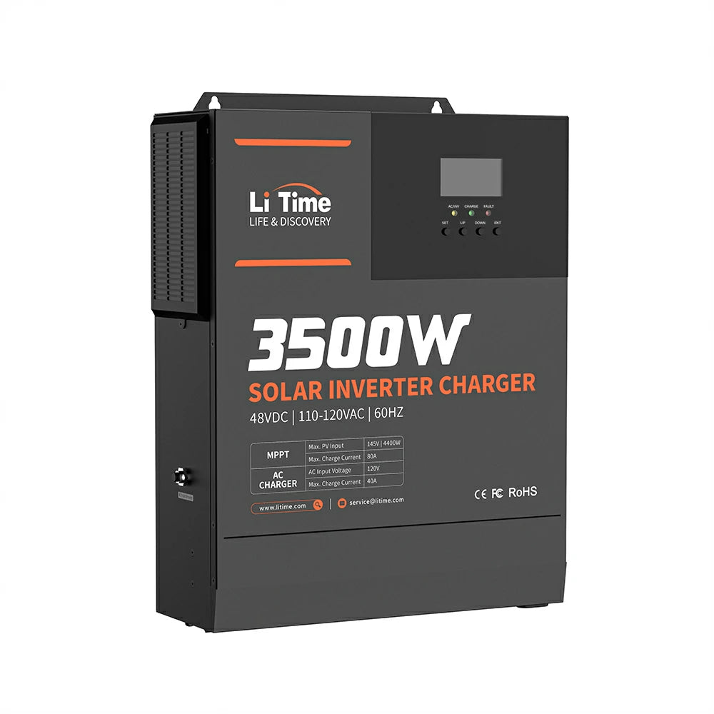 LiTime 48V 3500W solar converter charger all-in-one inverter charger for off-grid solar system