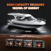 LiTime 36V 50Ah battery: 1920Wh capacity, supports various configurations for versatile energy needs on boats