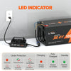LiTime 36v battery charger golf cart with LED indicator