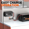 easy charge operation of litime 48v 30ah lifepo4 battery charger