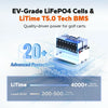 ev grade lithium cells of litime 48v 100ah lithium golf cart battery