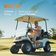 LiTime 48v GC2 llifepo4 metal case golf cart battery supports various configurations for up to 12,280Wh and 112 miles