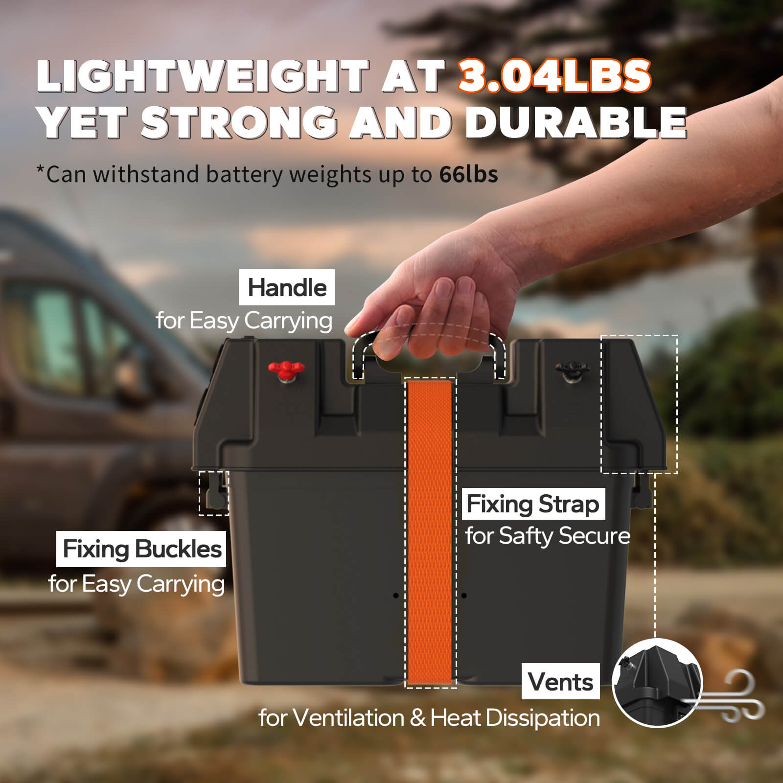 store battery in battery box