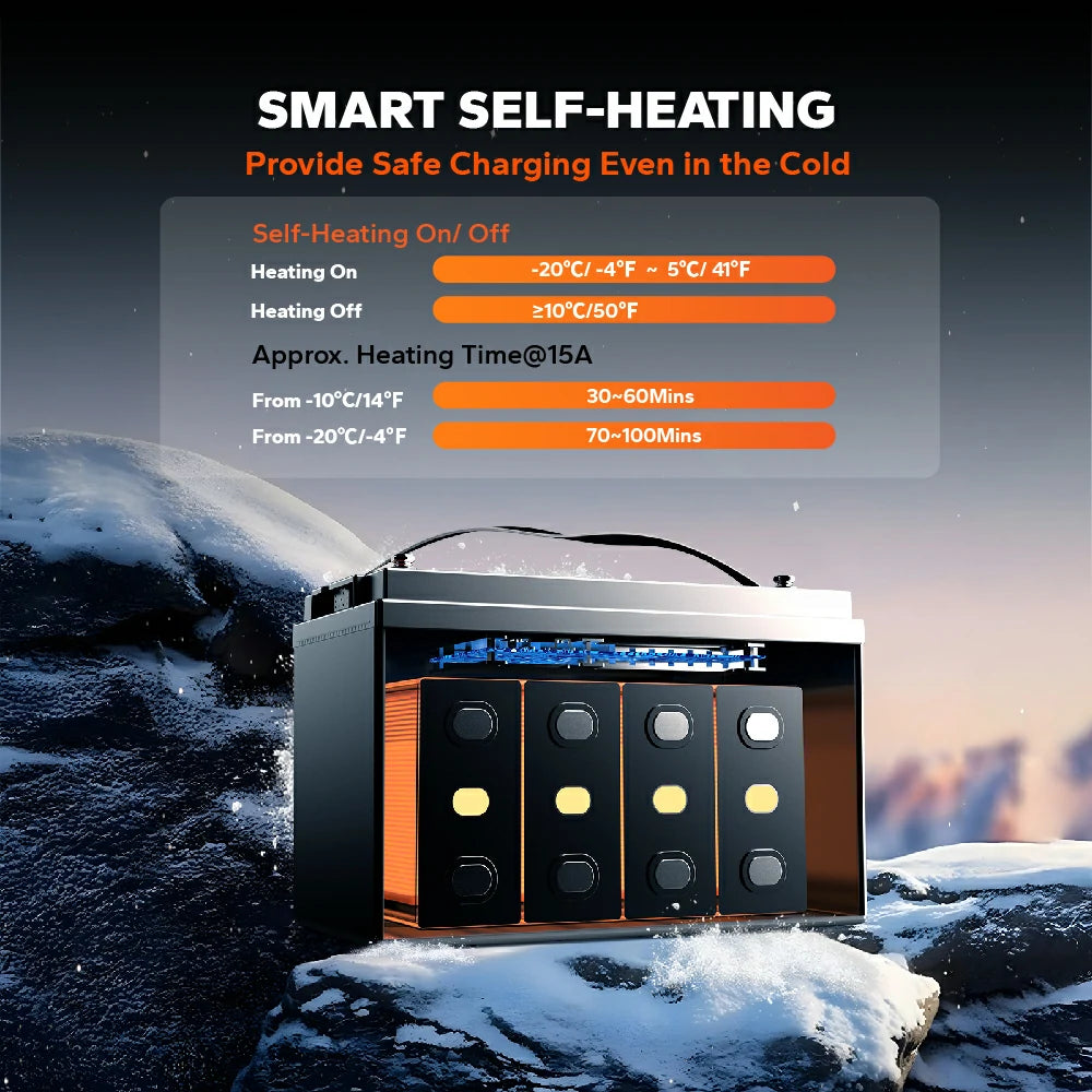 self heating function of litime lifepo4 battery