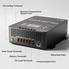 LiTime 60A MPPT controller's ports, showing terminals for solar, battery, DC load, and communication