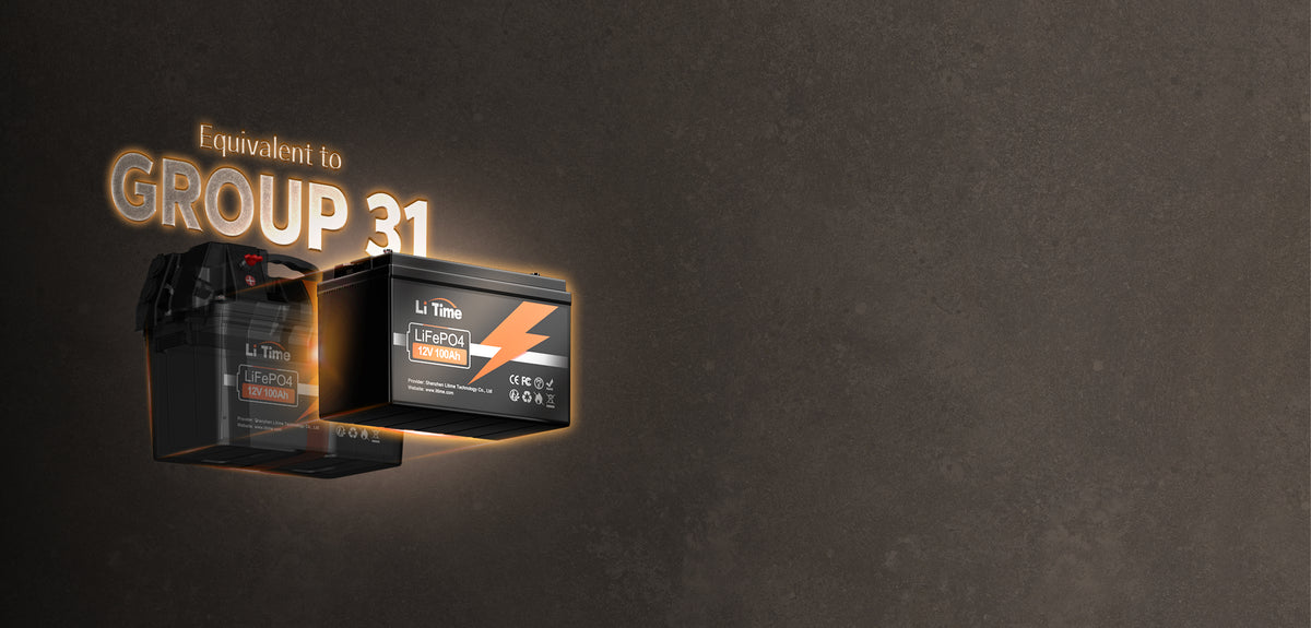 the Li Time Group 31 LiFePO4 battery, an example of our T1.0 technology