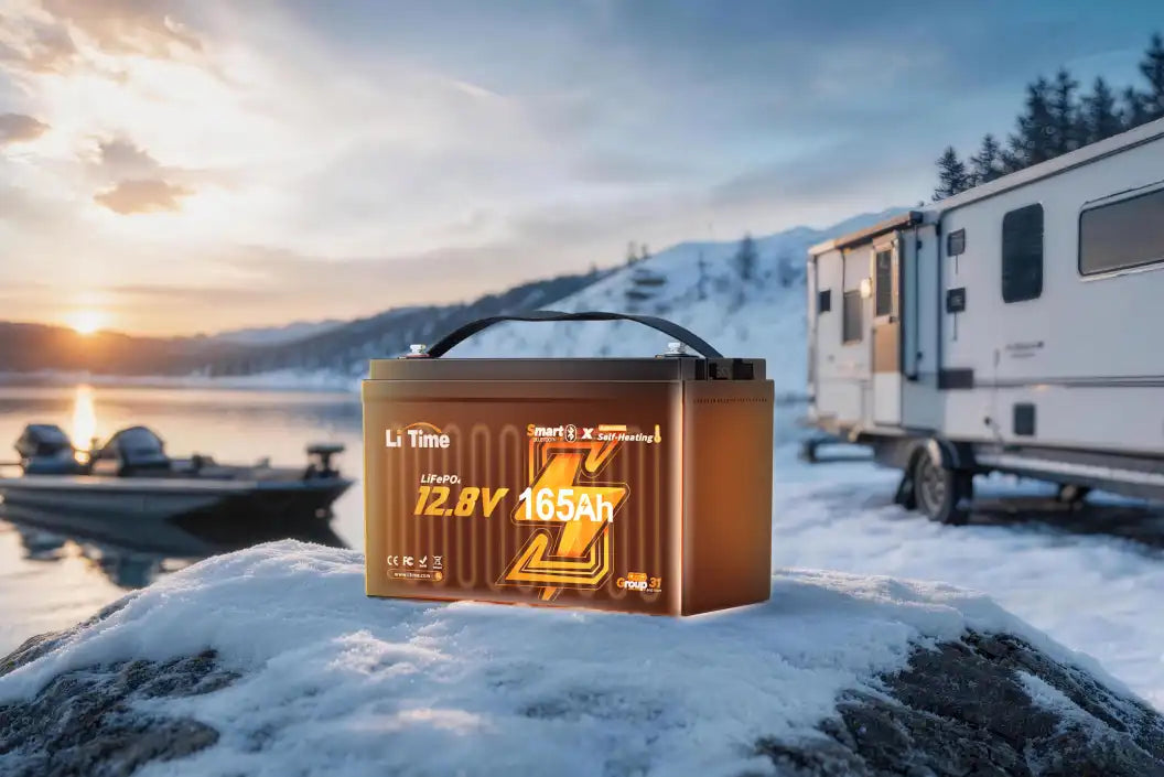 LiTme lifepo4 lithium self heating batteries for cold weather