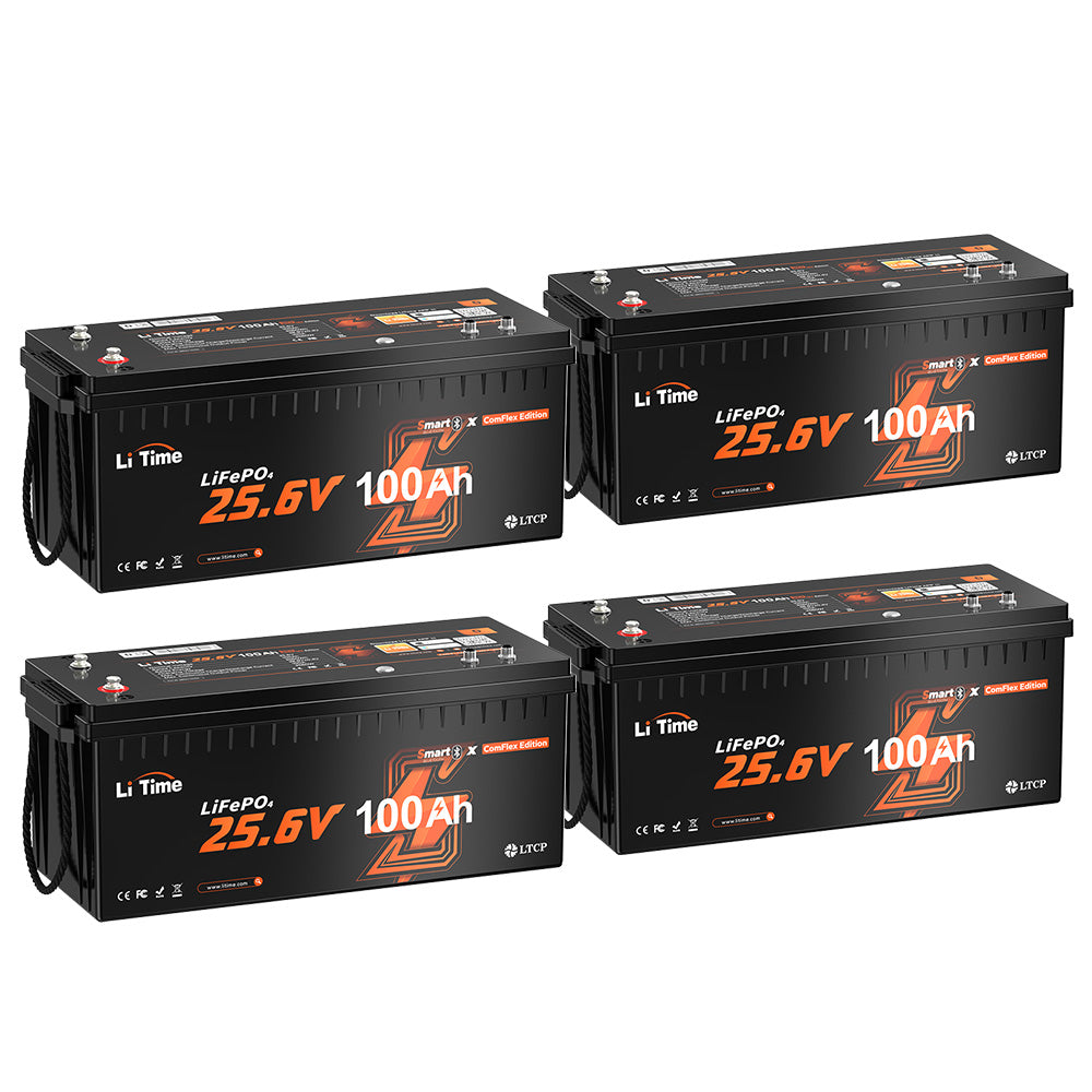 litime 24V 100Ah ComFlex battery 4 pcaks