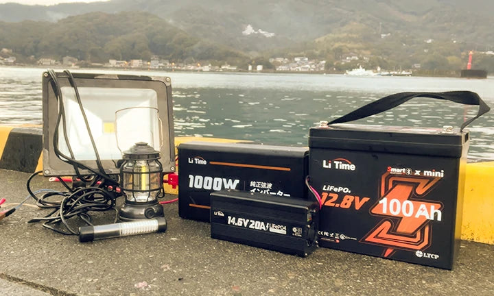 customer review with LiTime 12V 100Ah mini battery, charger and 1000w inverter