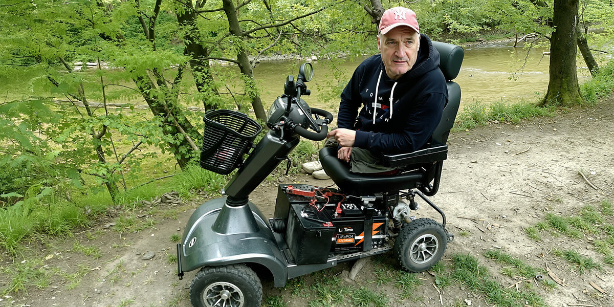commitment to disability assistance: providing Li Time batteries for mobility scooter power